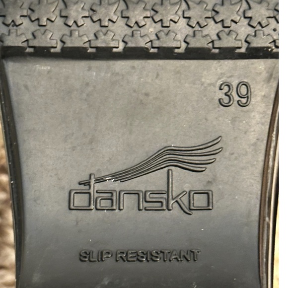 Dansko Women's Black Leather Vail Rain Boot SZ 39 US 8.5-9 - Picture 7 of 8